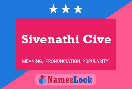 Sivenathi Cive 名字海报