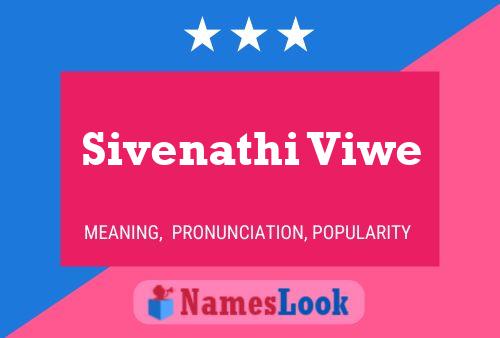 Sivenathi Viwe 名字海报