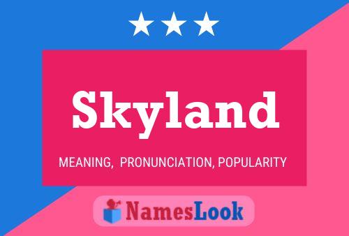 Skyland 名字海报