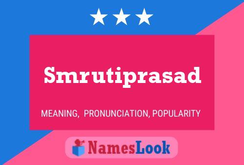 Smrutiprasad 名字海报