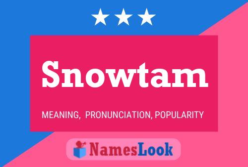 Snowtam 名字海报