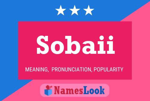 Sobaii 名字海报