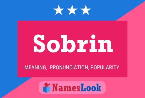 Sobrin 名字海报