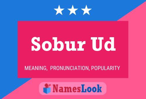 Sobur Ud 名字海报