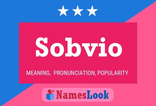 Sobvio 名字海报