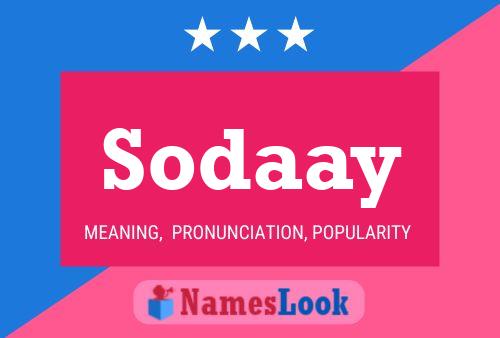 Sodaay 名字海报