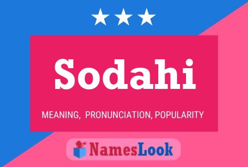 Sodahi 名字海报