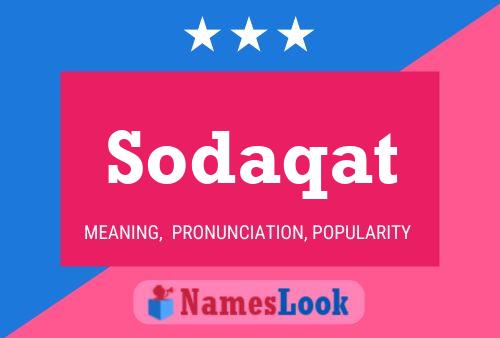 Sodaqat 名字海报