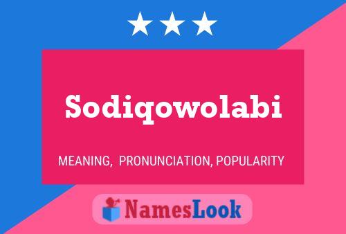 Sodiqowolabi 名字海报