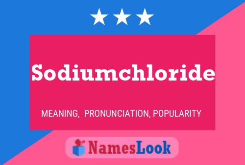 Sodiumchloride 名字海报