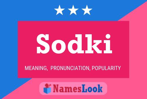 Sodki 名字海报