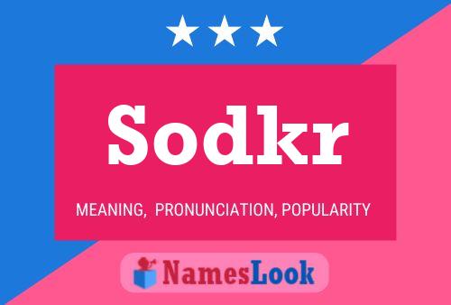 Sodkr 名字海报