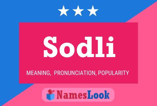 Sodli 名字海报