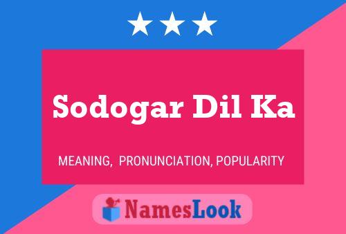 Sodogar Dil Ka 名字海报