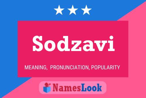 Sodzavi 名字海报