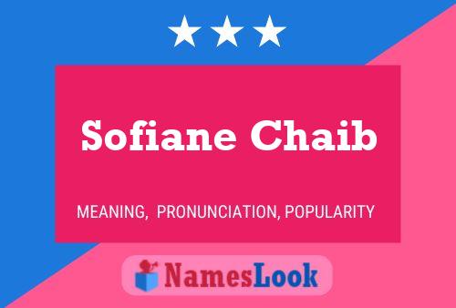 Sofiane Chaib 名字海报