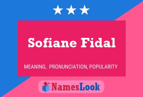 Sofiane Fidal 名字海报