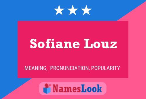 Sofiane Louz 名字海报