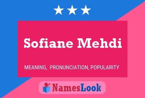 Sofiane Mehdi 名字海报