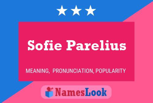 Sofie Parelius 名字海报