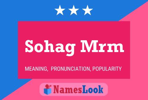 Sohag Mrm 名字海报