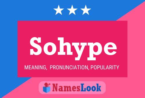 Sohype 名字海报