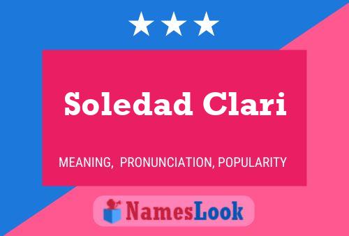 Soledad Clari 名字海报