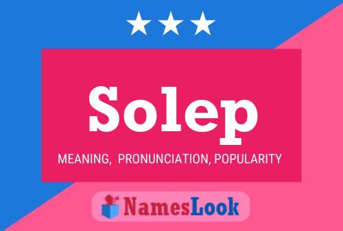 Solep 名字海报