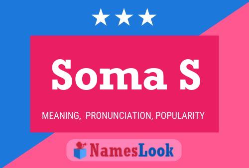 Soma S 名字海报