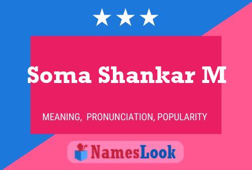 Soma Shankar M 名字海报