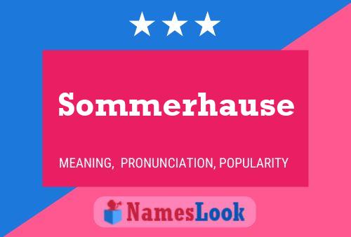 Sommerhause 名字海报