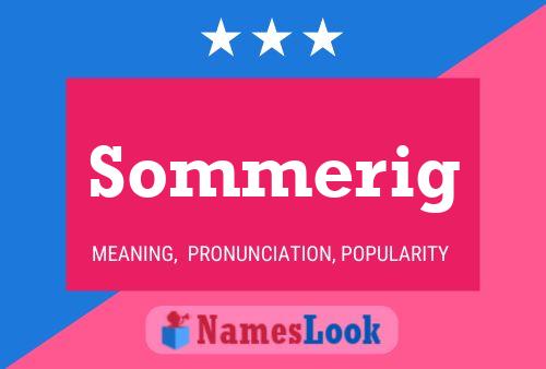 Sommerig 名字海报