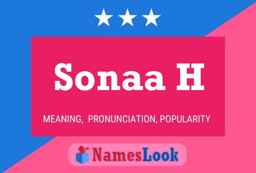 Sonaa H 名字海报