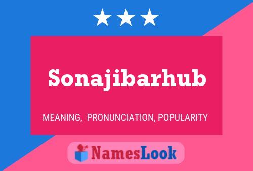 Sonajibarhub 名字海报