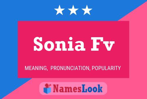 Sonia Fv 名字海报