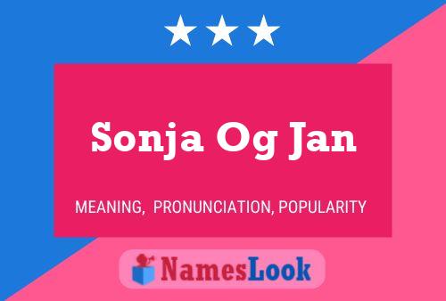 Sonja Og Jan 名字海报