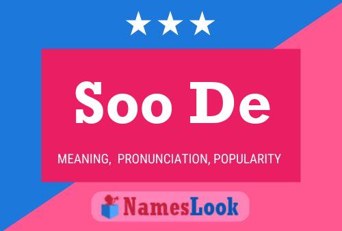 Soo De 名字海报