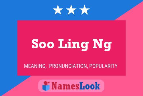 Soo Ling Ng 名字海报