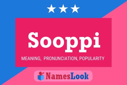 Sooppi 名字海报