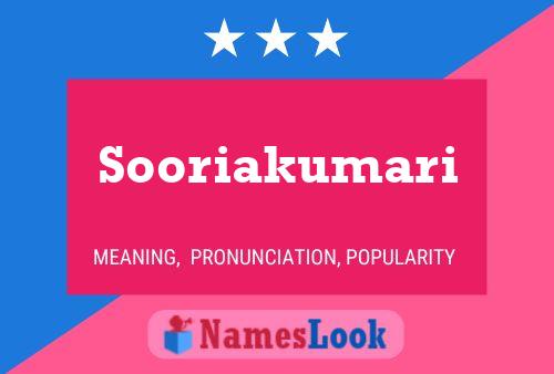 Sooriakumari 名字海报