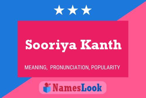 Sooriya Kanth 名字海报