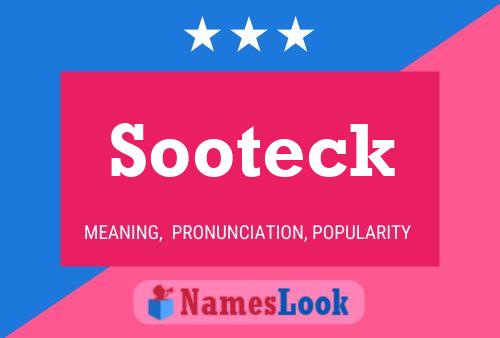 Sooteck 名字海报