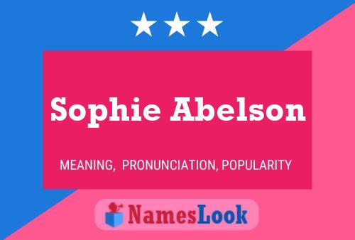 Sophie Abelson 名字海报