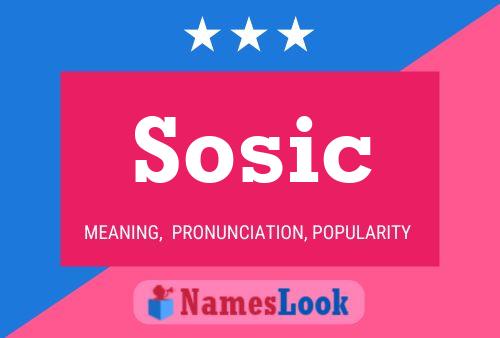 Sosic 名字海报