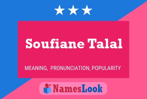 Soufiane Talal 名字海报