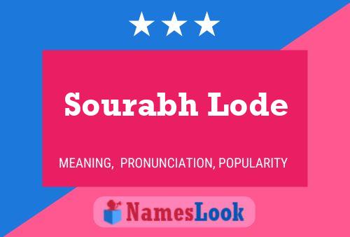 Sourabh Lode 名字海报