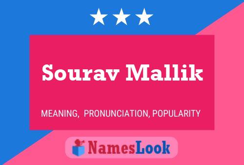 Sourav Mallik 名字海报