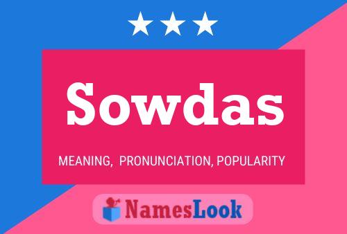 Sowdas 名字海报