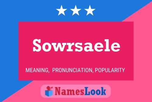 Sowrsaele 名字海报