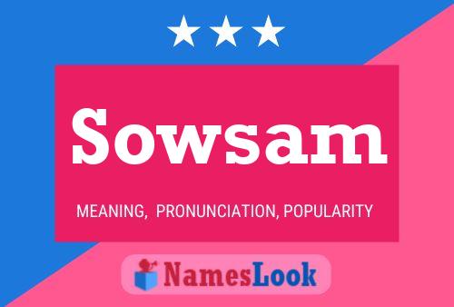 Sowsam 名字海报